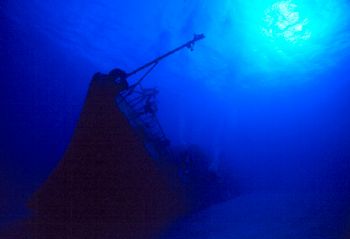 Russian destroyer, Tibbetts, taken in Cayman Brac w/NikV ... by Beverly Speed 